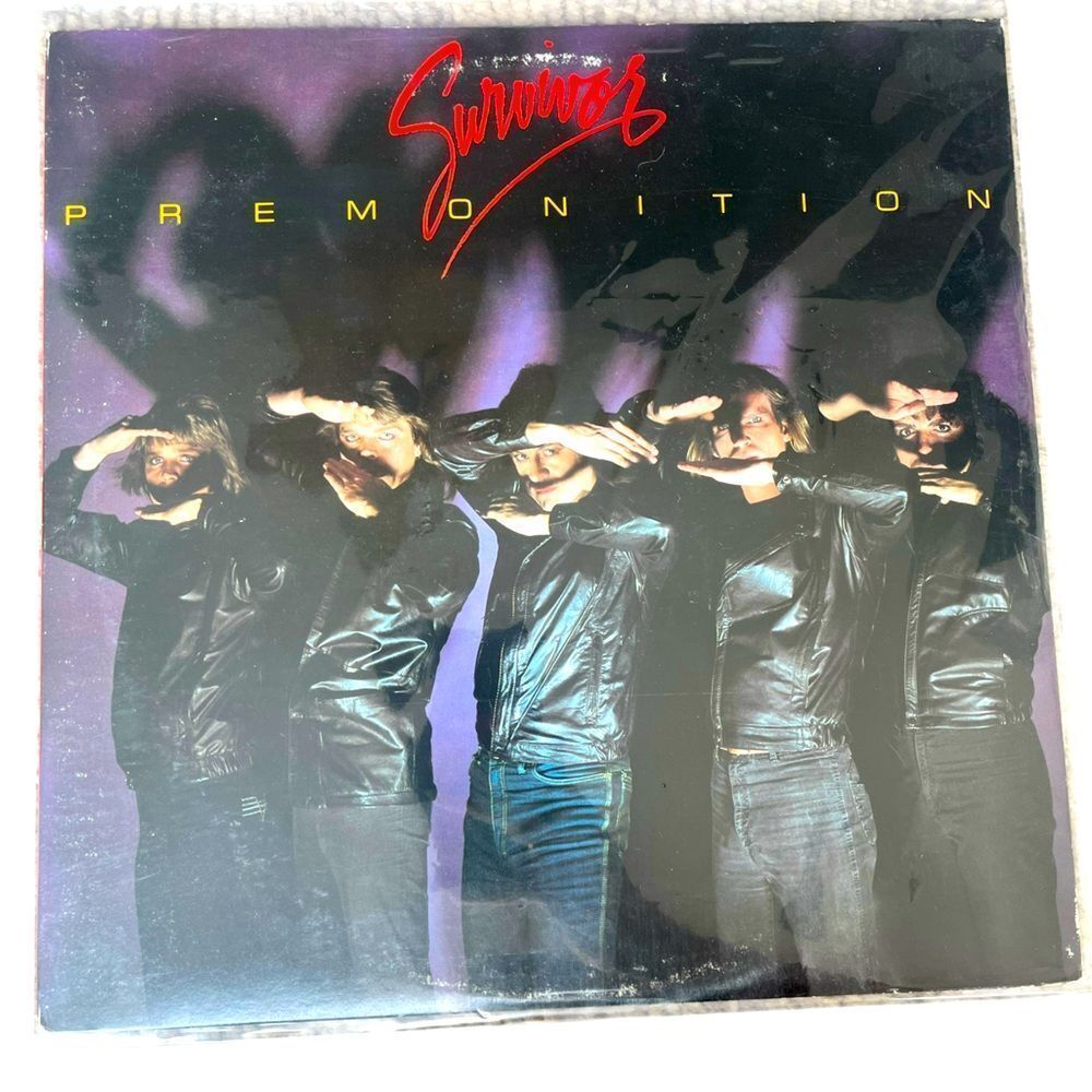 SURVIVOR - PREMONITION LP 12”‎ 1981 ROCK ALBUM VINYL RECORD